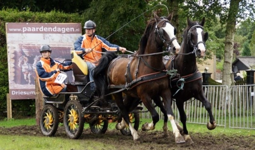 De paardenmarathon trekt ieder jaar deelnemers uit binnen- en buitenland.