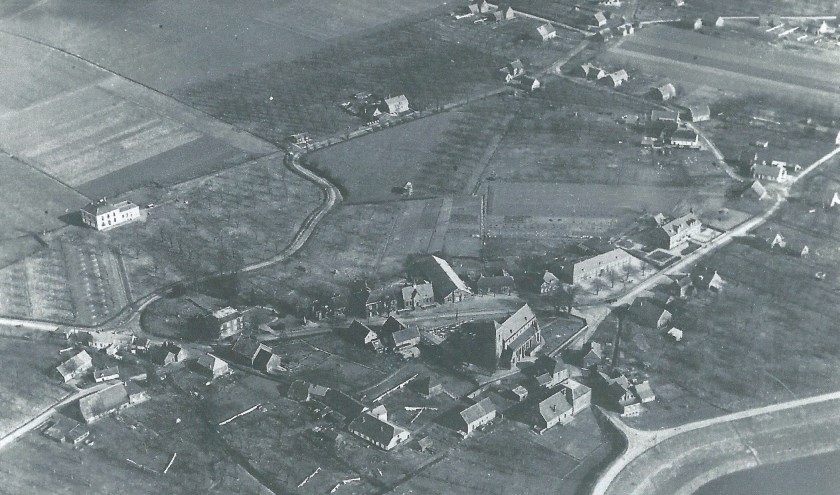 Luchtfoto Pannerden 1950.