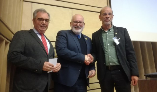 Frans Timmermans met Marigold (Foto: guus versmissen)