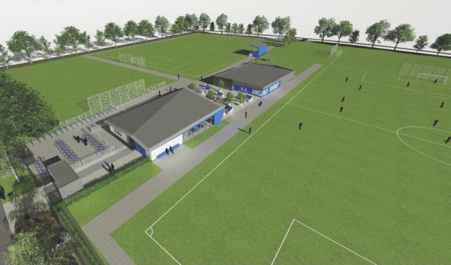 Impressie van sportcomplex Mariëndaal. (beeld: Hurenkamp Architecten)