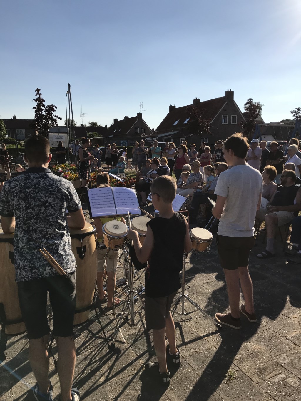 De jeugdslagwerkgroep (foto: R. Janssen)