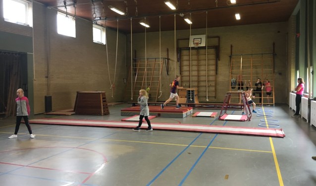 Gymles in de gymzaal. (foto: SV-Olympia)