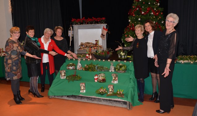 De Kerstcrea's van Bridgeclub 3 Sans-Atout. (foto: Henk Pennings)
