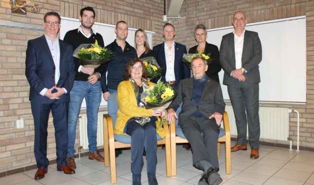 De jubilarissen van Groesbeekse Boys. (foto: Frank Ermers)