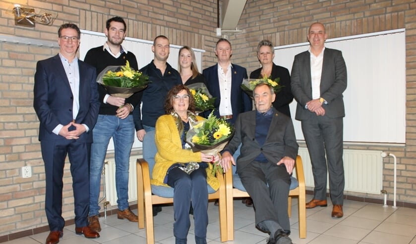 De jubilarissen van Groesbeekse Boys. (foto: Frank Ermers)