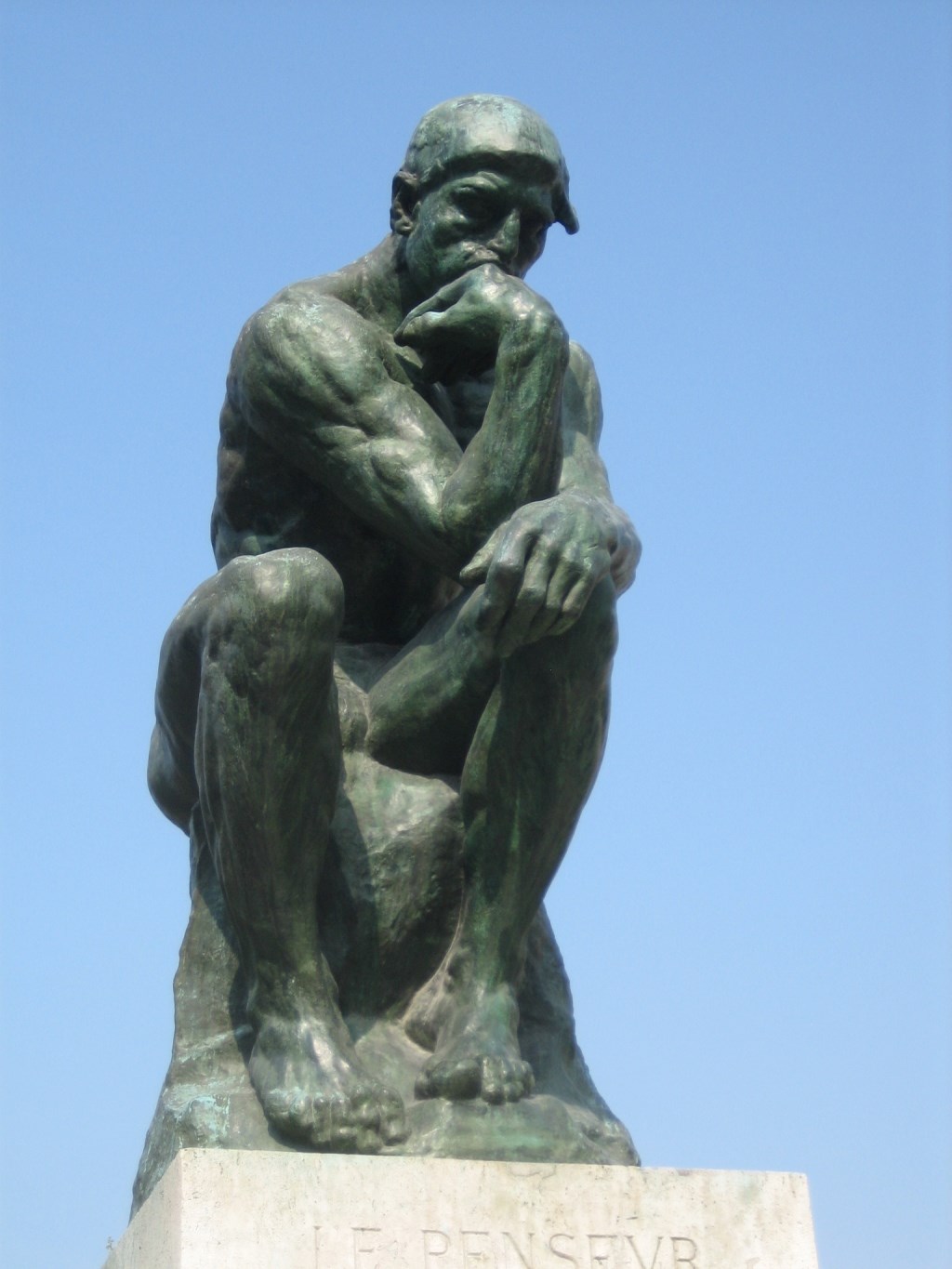 'De denker' Rodin. (foto: Jan van Zellingen)