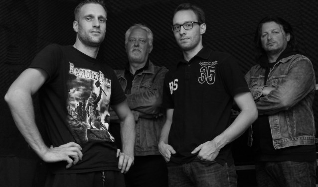 Van links naar rechts: Marcel van Leijen, Jan Woldberg, Sjoerd Dirksen, Engel van IJmeren.(foto: Donja Woldberg)