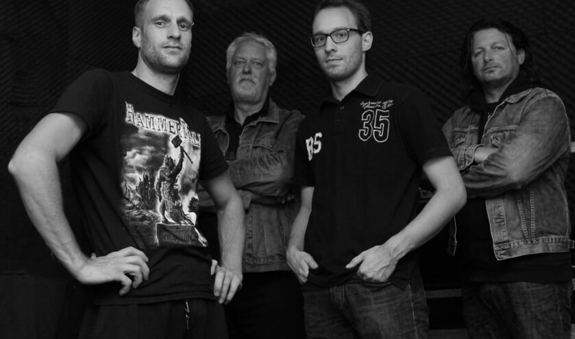 Van links naar rechts: Marcel van Leijen, Jan Woldberg, Sjoerd Dirksen, Engel van IJmeren.(foto: Donja Woldberg)