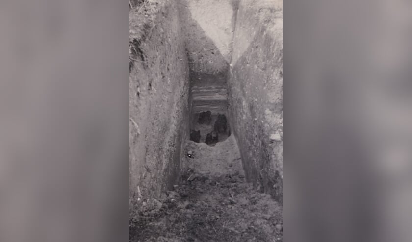 Romeinse heipalen, een foto gemaakt in 1947 door dominee Plooij.