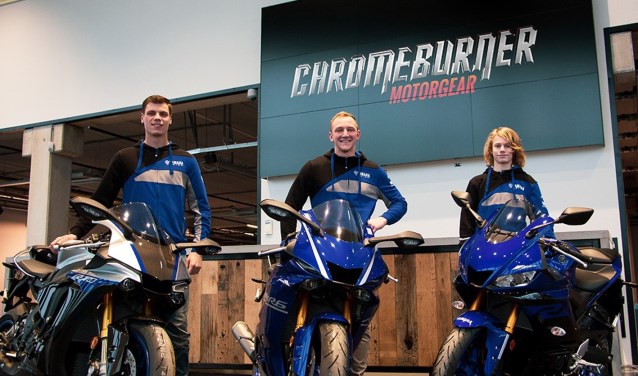 Van links naar rechts: Ricardo Brink, Wayne Tessels en Melvin van der Voort. (foto: SWPN)