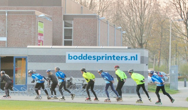 Na de training nog even uitrijden. (foto: José Vens)