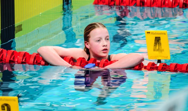 Bridget Vermeer na haar race. (foto: Debby Vermeer )