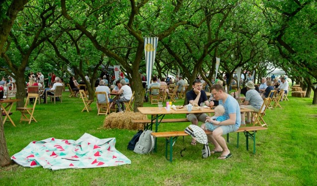 Eten, drinken en muziek in Park Bredelaar. (foto: Walter Sietinga)