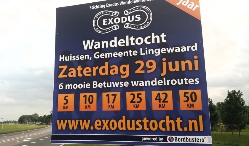 Oproep langs de weg om mee te doen. (foto: Wim Woudt )