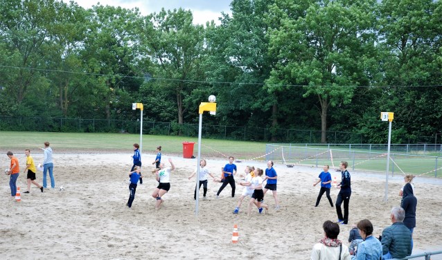 Korfbalwedstrijd. (foto: Bertjan Bleumink)