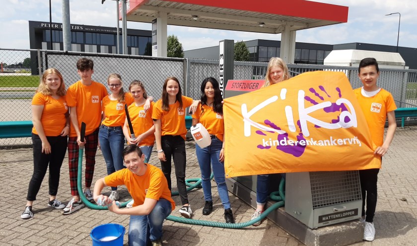 De oranje team van klas 2ba Het Westeraam is er klaar voor.