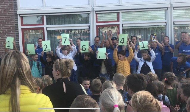 Bekendmaking geldbedrag. (foto: Dianne Molthoff)
