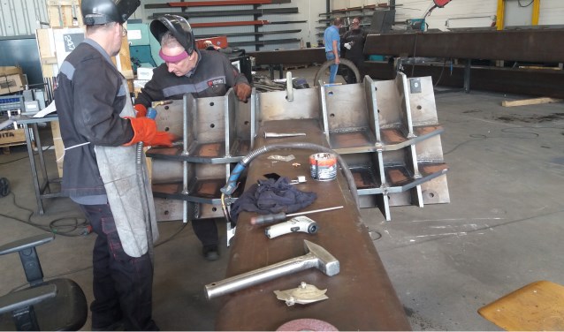 Odion in constructie bij Linsen lastechniek. (foto: Van Hemmen)