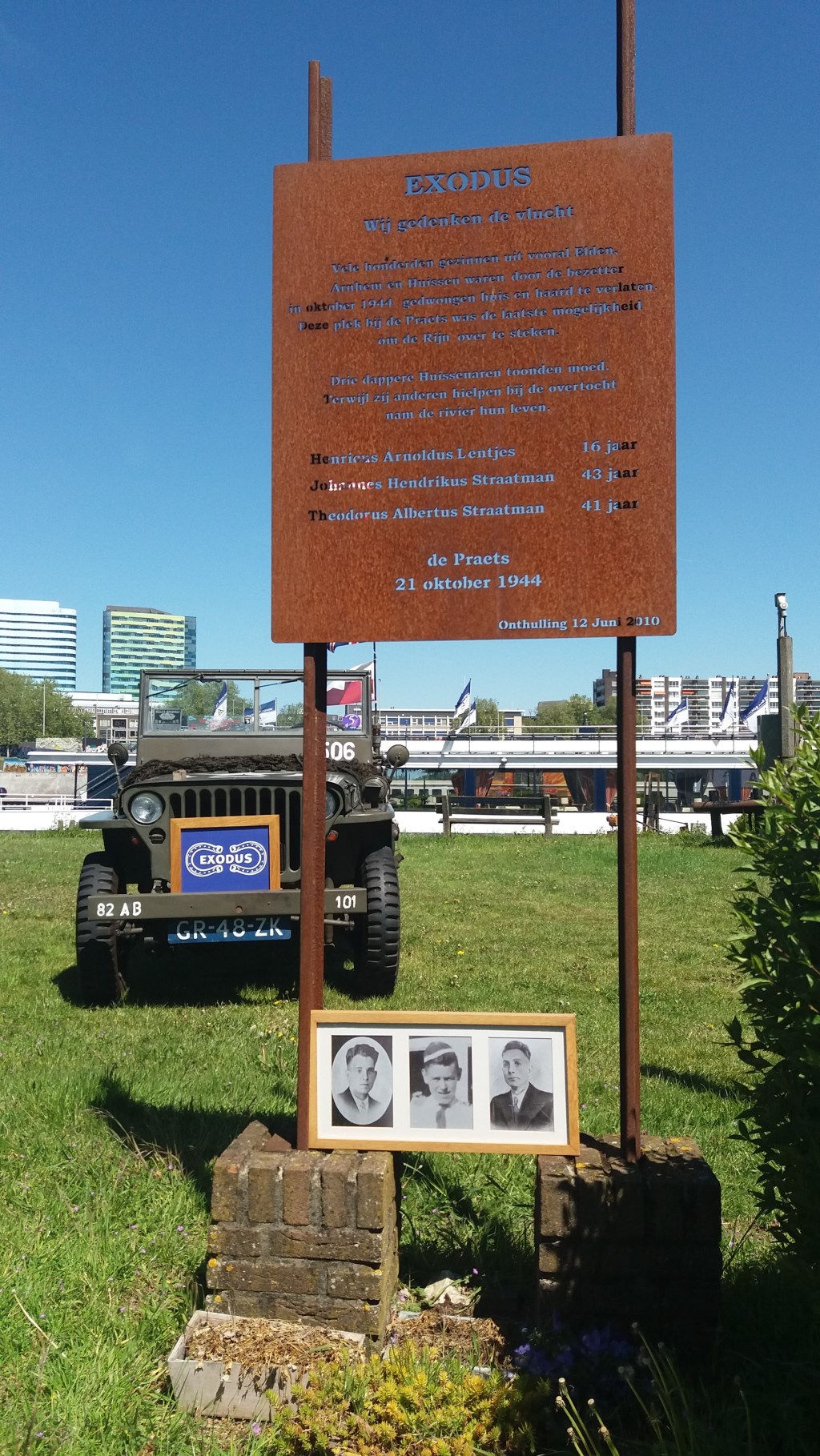 Exodusmonument op De Praets te Arnhem/Elden
