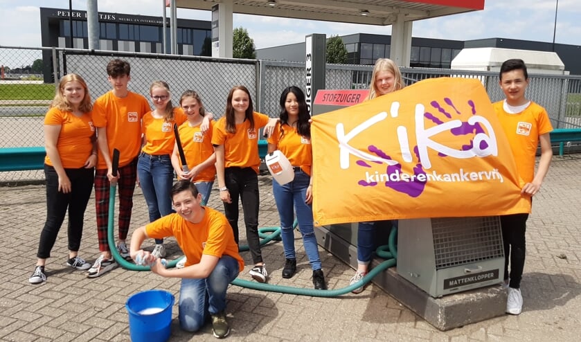 De oranje team van klas 2ba Het Westeraam is er klaar voor.
